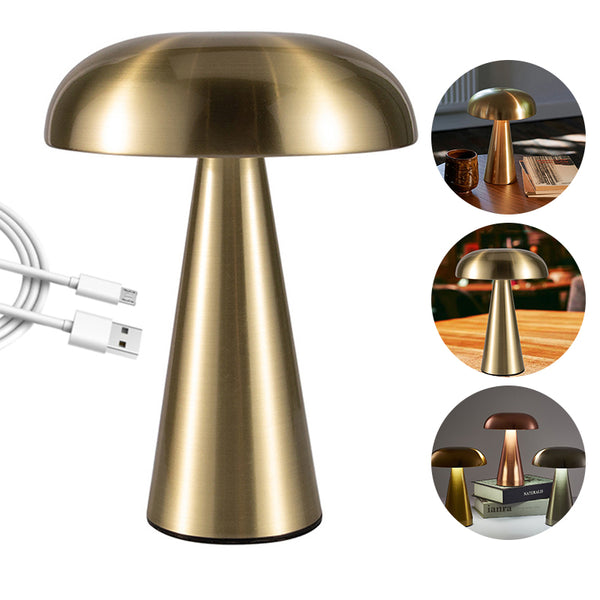 Rechargeable Mushroom LED Lamp - Touch Dimming
