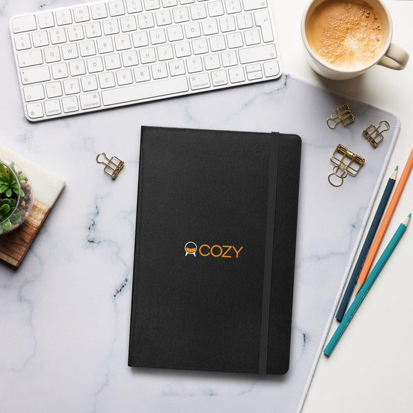 Branded Hardcover bound notebook - Office Cozy